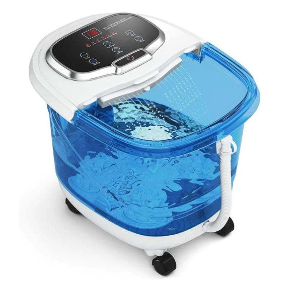 Foot Spa Bath Massager with Heat, Adjustable Water Jets, Motorized Shiatsu Massage Balls & 2 Maize Rollers - HairMoment™