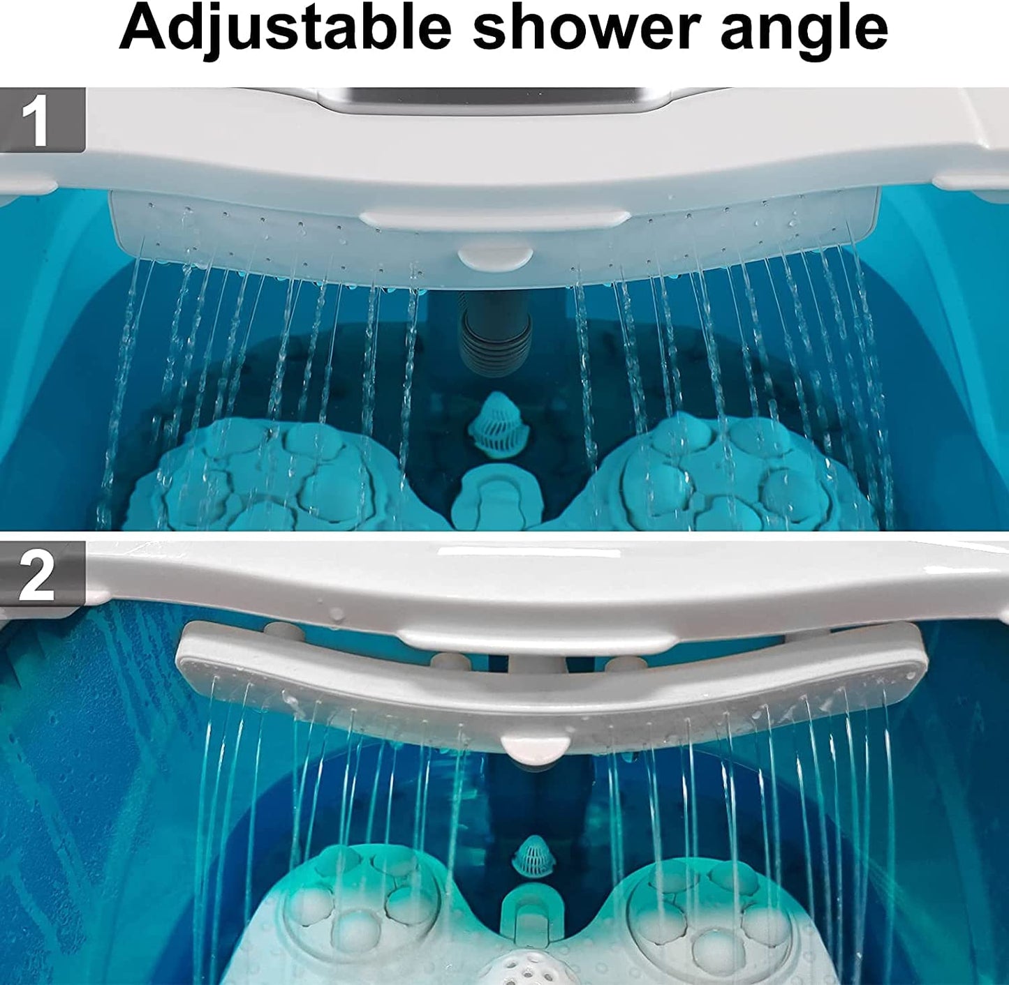 Foot Spa Bath Massager with Heat, Adjustable Water Jets, Motorized Shiatsu Massage Balls & 2 Maize Rollers - HairMoment™