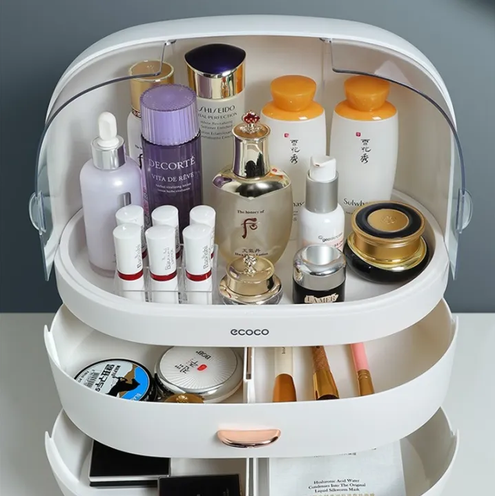 Modern Makeup Storage Box With Drawer - HairMomentā¢