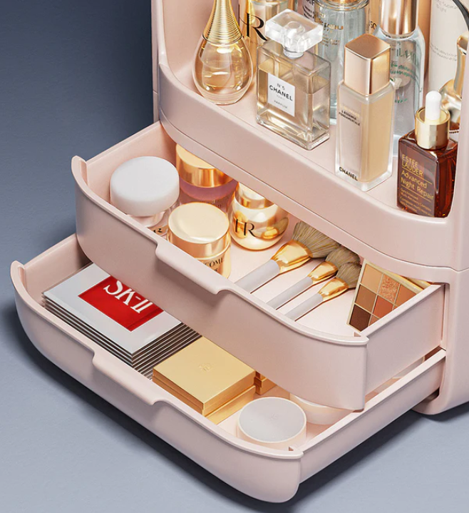 Modern Makeup Storage Box With Drawer - HairMomentā¢