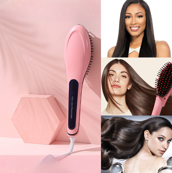 2-in-1 Electric Hair Straightener Brush - HairMoment™