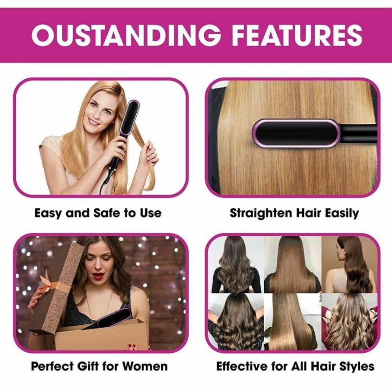 Hair Straightener Brush -2 in 1 - HairMoment™