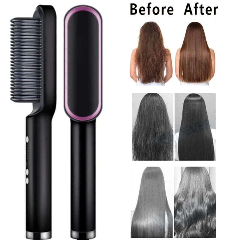 Hair Straightener Brush -2 in 1 - HairMoment™