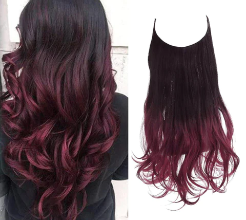 Black to Wine Halo® - HairMoment™