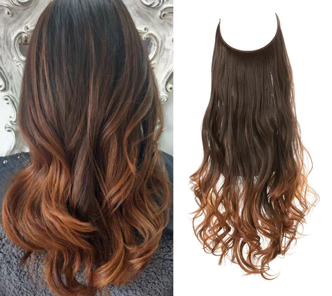 Dark Brown to Light Auburn Halo® - HairMoment™