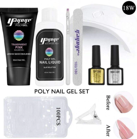 Polygel Complete Set with LED Lamp-3 Colors - HairMoment™