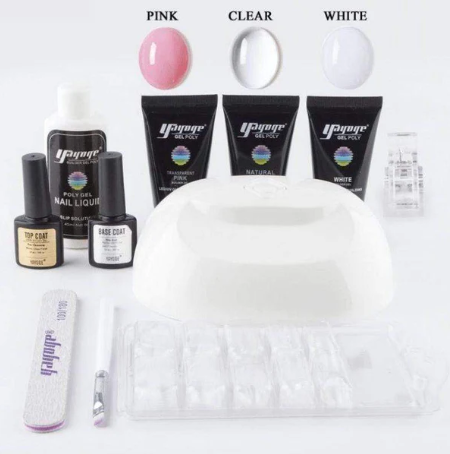 Polygel Complete Set with LED Lamp-3 Colors - HairMoment™
