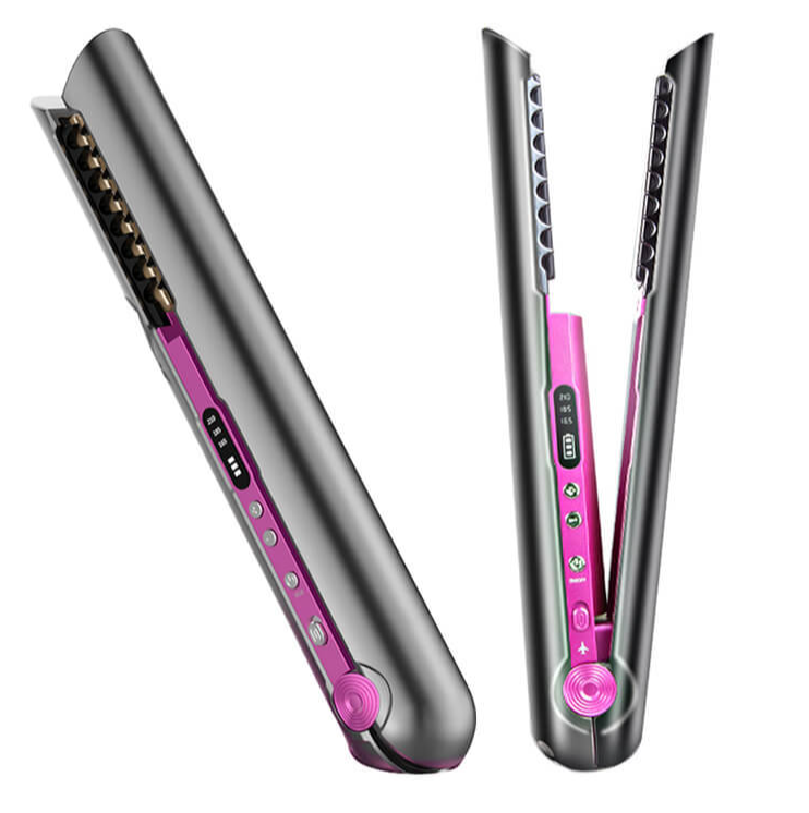 Rechargeable and cordless hair straightener & curler - HairMoment™