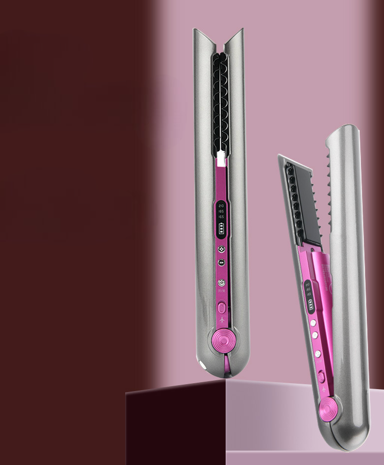 Rechargeable and cordless hair straightener & curler - HairMoment™