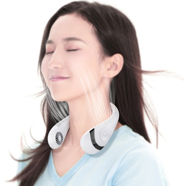 Summer Air Cooling USB Rechargeable Bladeless Neck Fan - HairMoment™