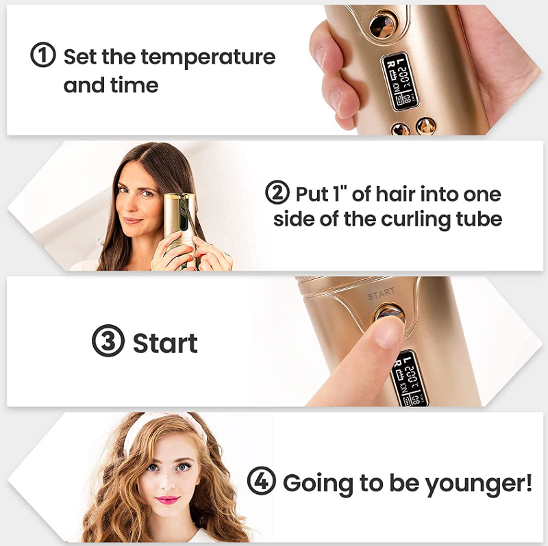 Unbound Cordless Multifunctional Automatic Hair Curler - HairMoment™