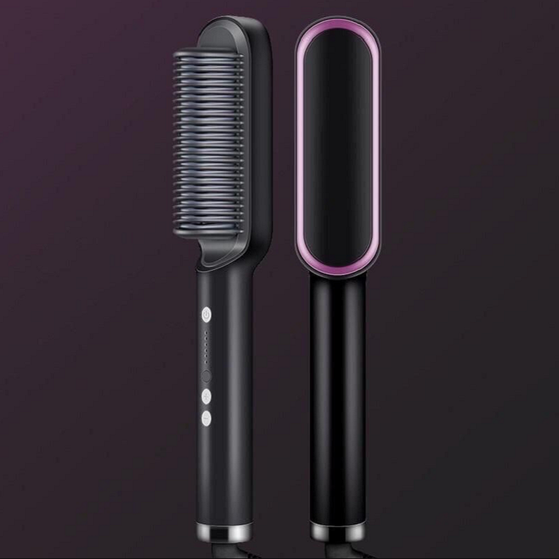 2 in 1 Straight Hair Comb Anti-Scalding Anion Hair Straightener and Curling Iron - HairMoment™