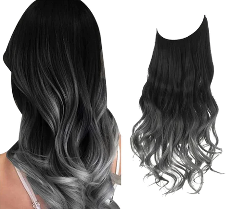 Black to Gray Halo® - HairMoment™